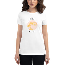 Load image into Gallery viewer, Season Collection - Hello Summer | Women's Fashion Fit T-Shirt