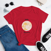 Load image into Gallery viewer, Season Collection - Hello Summer | Women's Fashion Fit T-Shirt