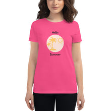 Load image into Gallery viewer, Season Collection - Hello Summer | Women's Fashion Fit T-Shirt