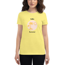 Load image into Gallery viewer, Season Collection - Hello Summer | Women's Fashion Fit T-Shirt